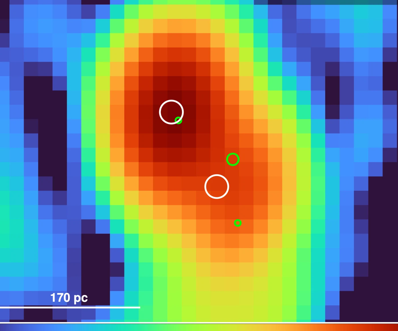 VLA 8.46 GHz radio-continuum image of the compact nucleus of MCG-03-34-64.