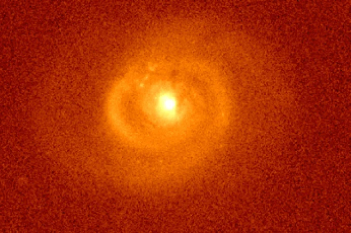 Spatially resolved Hubble spectroscopy of ionized gas in two nearby type 2 quasars.